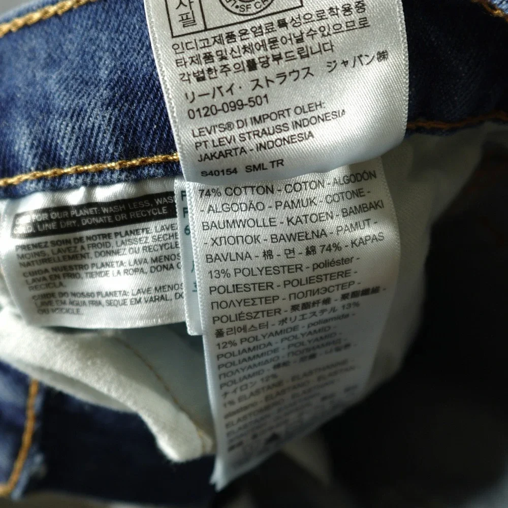 Levi's Jeans Mens 36x32 Blue Western Fit Strong Technology Stretch Denim